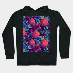 Hawaiian Pattern Hoodie